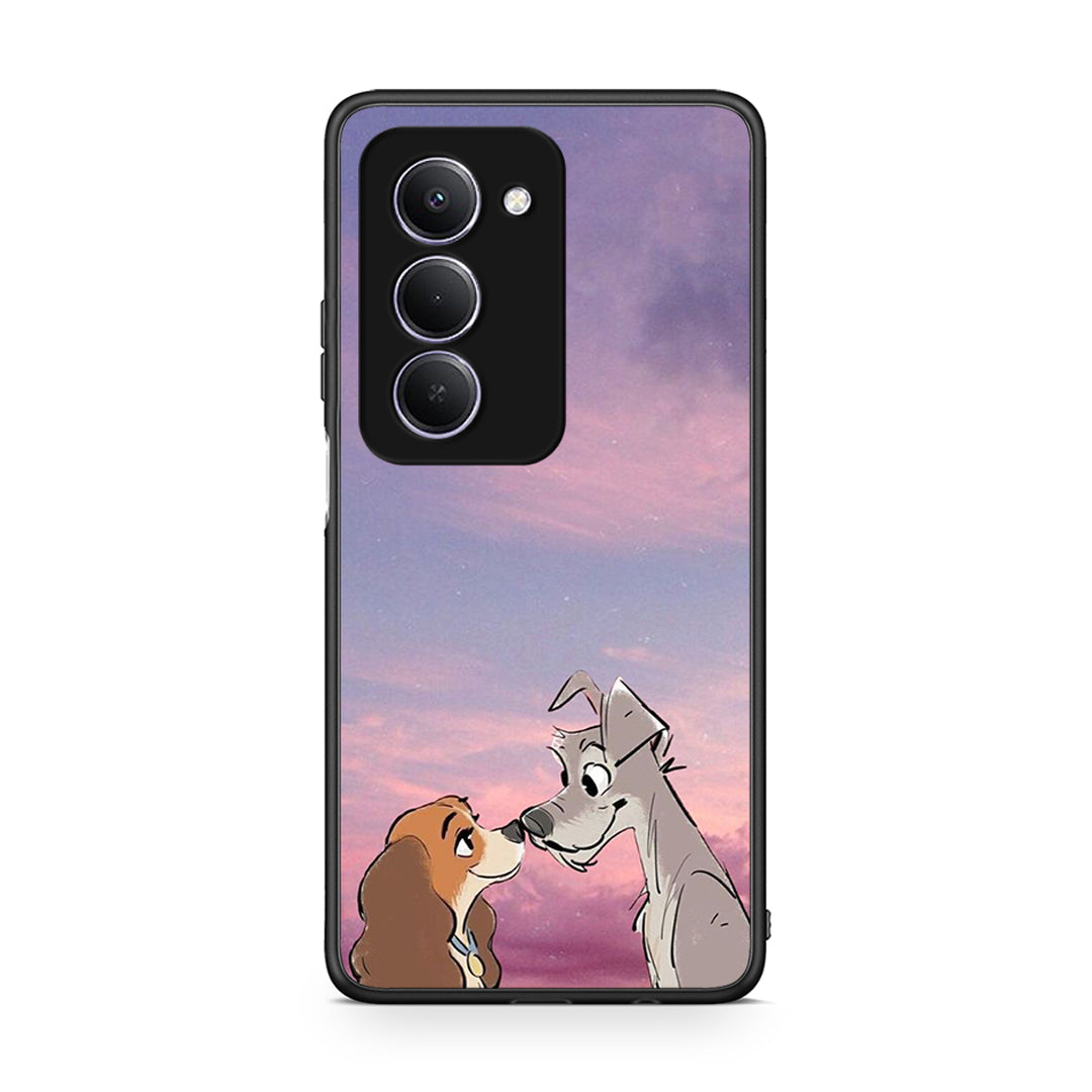 Xiaomi Redmi 15 Lady And Tramp θήκη από τη Smartfits με σχέδιο στο πίσω μέρος και μαύρο περίβλημα | Smartphone case with colorful back and black bezels by Smartfits