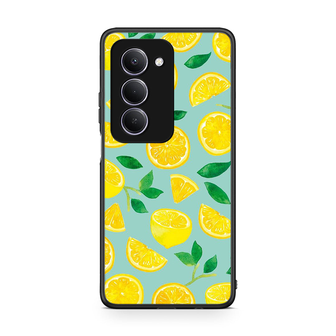 Xiaomi Redmi 15 Lemons θήκη από τη Smartfits με σχέδιο στο πίσω μέρος και μαύρο περίβλημα | Smartphone case with colorful back and black bezels by Smartfits