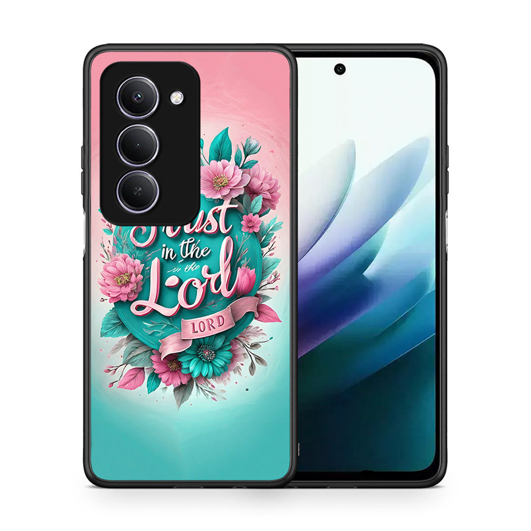 Θήκη Xiaomi Redmi 15 Lord Trust από τη Smartfits με σχέδιο στο πίσω μέρος και μαύρο περίβλημα | Xiaomi Redmi 15 Lord Trust case with colorful back and black bezels