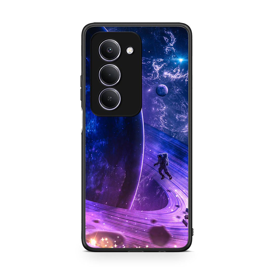 Xiaomi Redmi 15 Lost Astronaut θήκη από τη Smartfits με σχέδιο στο πίσω μέρος και μαύρο περίβλημα | Smartphone case with colorful back and black bezels by Smartfits