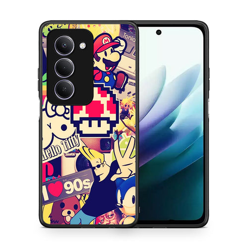 Θήκη Xiaomi Redmi 15 Love The 90s από τη Smartfits με σχέδιο στο πίσω μέρος και μαύρο περίβλημα | Xiaomi Redmi 15 Love The 90s case with colorful back and black bezels