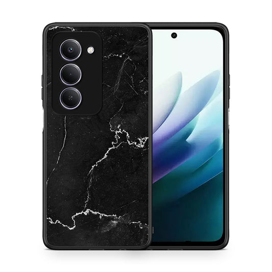 Θήκη Xiaomi Redmi 15 Marble Black από τη Smartfits με σχέδιο στο πίσω μέρος και μαύρο περίβλημα | Xiaomi Redmi 15 Marble Black case with colorful back and black bezels