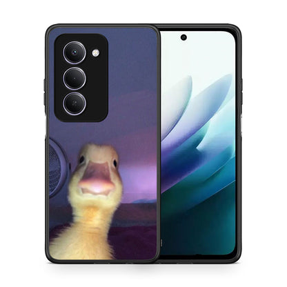 Θήκη Xiaomi Redmi 15 Meme Duck από τη Smartfits με σχέδιο στο πίσω μέρος και μαύρο περίβλημα | Xiaomi Redmi 15 Meme Duck case with colorful back and black bezels