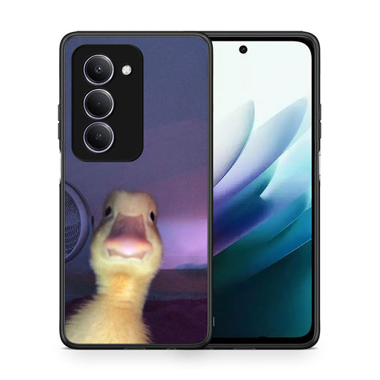 Θήκη Xiaomi Redmi 15 Meme Duck από τη Smartfits με σχέδιο στο πίσω μέρος και μαύρο περίβλημα | Xiaomi Redmi 15 Meme Duck case with colorful back and black bezels