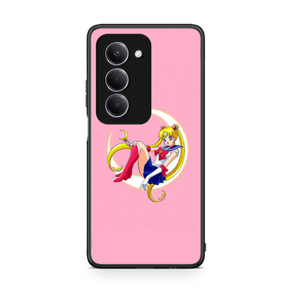 Xiaomi Redmi 15 Moon Girl θήκη από τη Smartfits με σχέδιο στο πίσω μέρος και μαύρο περίβλημα | Smartphone case with colorful back and black bezels by Smartfits