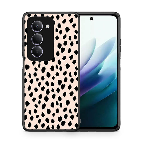 Θήκη Xiaomi Redmi 15 New Polka Dots από τη Smartfits με σχέδιο στο πίσω μέρος και μαύρο περίβλημα | Xiaomi Redmi 15 New Polka Dots case with colorful back and black bezels