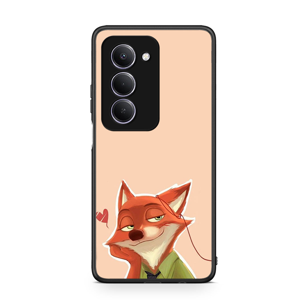 Xiaomi Redmi 15 Nick Wilde And Judy Hopps Love 1 θήκη από τη Smartfits με σχέδιο στο πίσω μέρος και μαύρο περίβλημα | Smartphone case with colorful back and black bezels by Smartfits