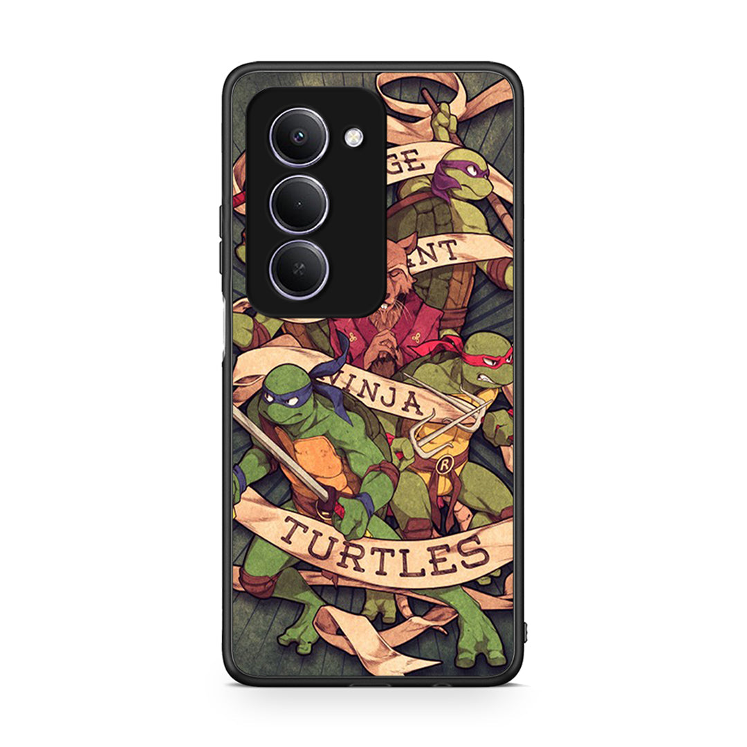 Xiaomi Redmi 15 Ninja Turtles θήκη από τη Smartfits με σχέδιο στο πίσω μέρος και μαύρο περίβλημα | Smartphone case with colorful back and black bezels by Smartfits