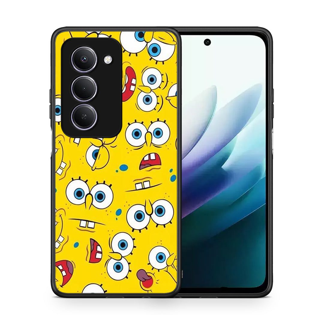 Θήκη Xiaomi Redmi 15 Sponge PopArt από τη Smartfits με σχέδιο στο πίσω μέρος και μαύρο περίβλημα | Xiaomi Redmi 15 Sponge PopArt case with colorful back and black bezels