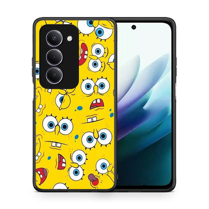 Θήκη Xiaomi Redmi 15 Sponge PopArt από τη Smartfits με σχέδιο στο πίσω μέρος και μαύρο περίβλημα | Xiaomi Redmi 15 Sponge PopArt case with colorful back and black bezels