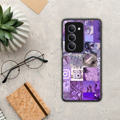 Purple Aesthetic Collage - Xiaomi Redmi 15 θήκη