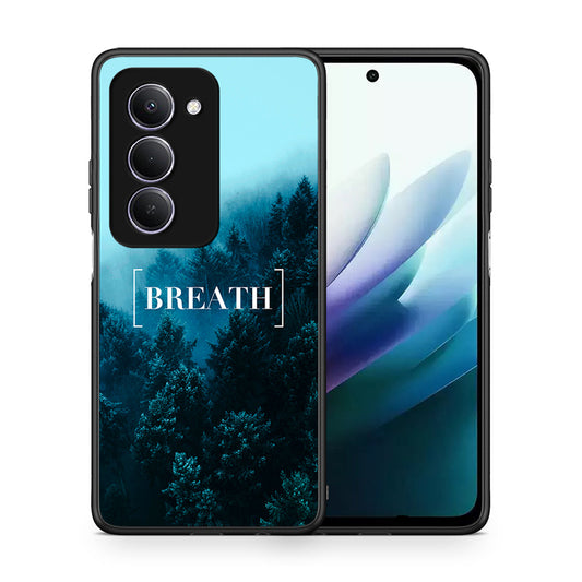 Θήκη Xiaomi Redmi 15 Breath Quote από τη Smartfits με σχέδιο στο πίσω μέρος και μαύρο περίβλημα | Xiaomi Redmi 15 Breath Quote case with colorful back and black bezels