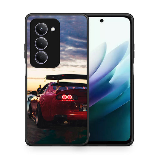 Θήκη Xiaomi Redmi 15 Racing Supra από τη Smartfits με σχέδιο στο πίσω μέρος και μαύρο περίβλημα | Xiaomi Redmi 15 Racing Supra case with colorful back and black bezels