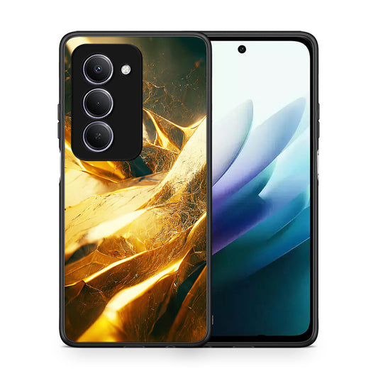 Θήκη Xiaomi Redmi 15 Real Gold από τη Smartfits με σχέδιο στο πίσω μέρος και μαύρο περίβλημα | Xiaomi Redmi 15 Real Gold case with colorful back and black bezels