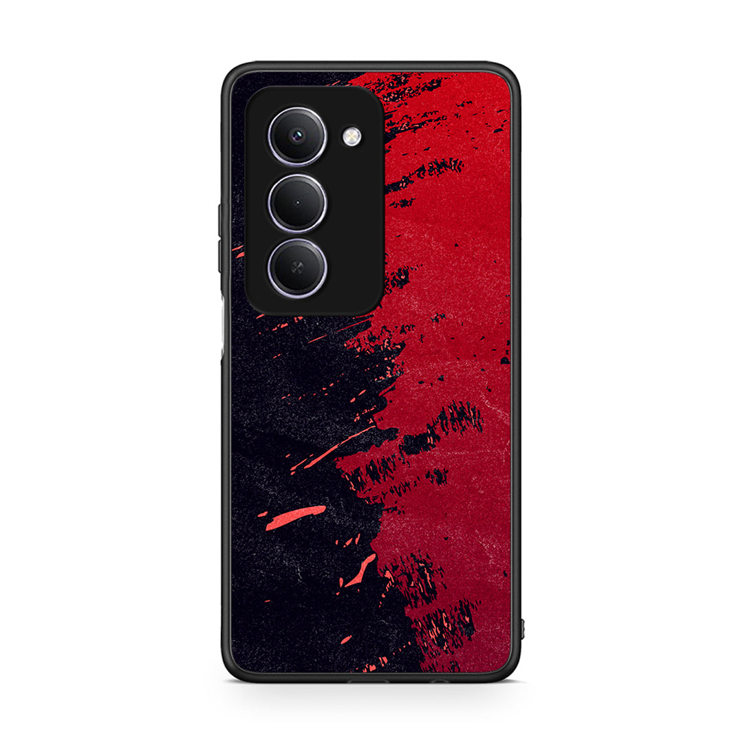 Xiaomi Redmi 15 Red Paint Θήκη Αγίου Βαλεντίνου από τη Smartfits με σχέδιο στο πίσω μέρος και μαύρο περίβλημα | Smartphone case with colorful back and black bezels by Smartfits