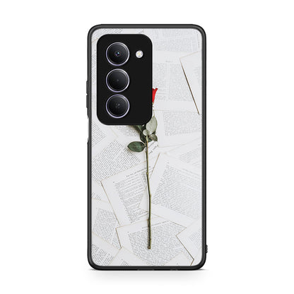 Xiaomi Redmi 15 Red Rose θήκη από τη Smartfits με σχέδιο στο πίσω μέρος και μαύρο περίβλημα | Smartphone case with colorful back and black bezels by Smartfits