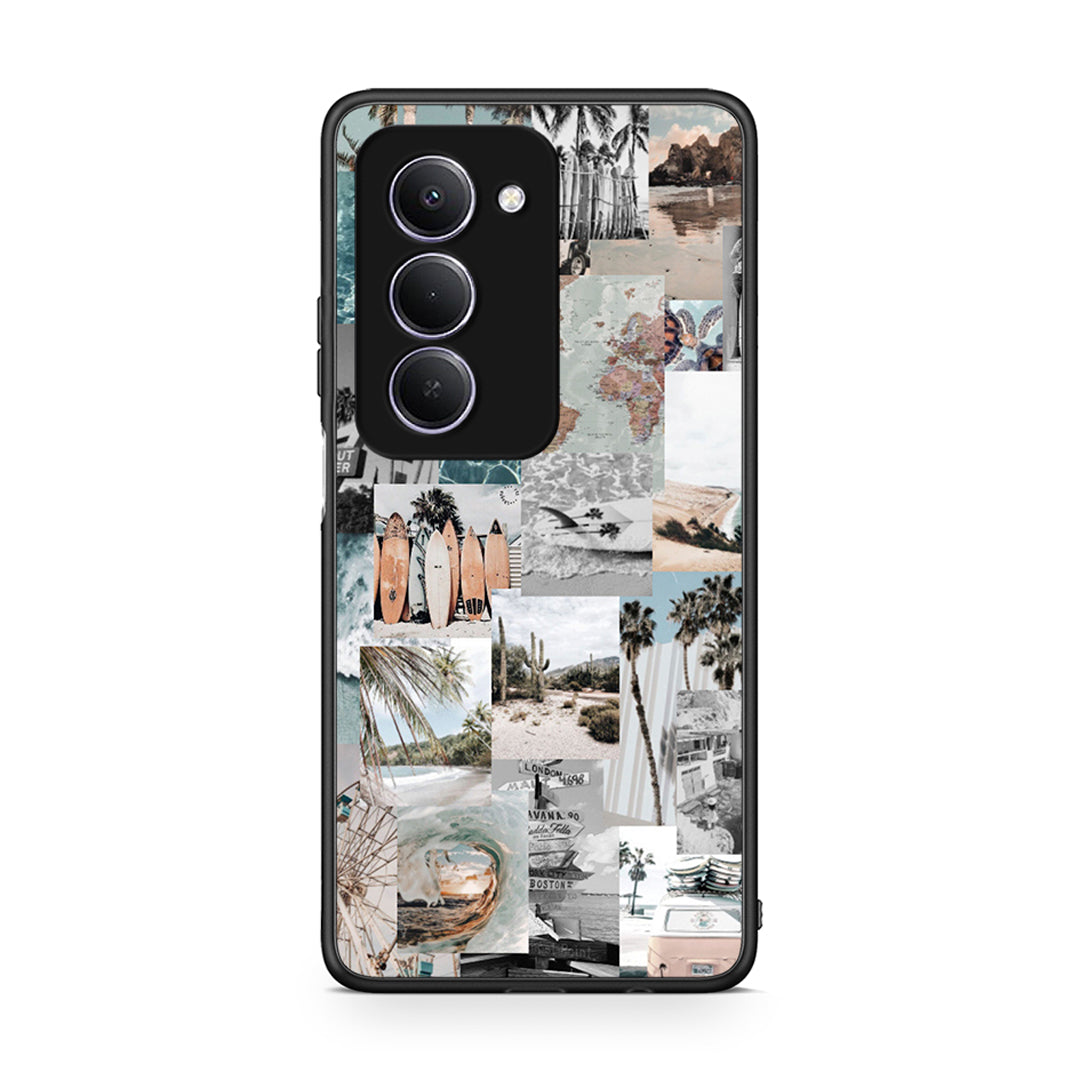 Xiaomi Redmi 15 Retro Beach Life Θήκη από τη Smartfits με σχέδιο στο πίσω μέρος και μαύρο περίβλημα | Smartphone case with colorful back and black bezels by Smartfits