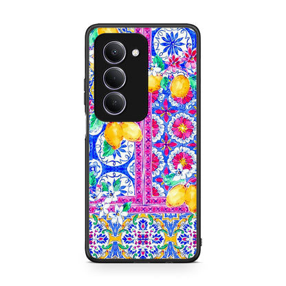 Xiaomi Redmi 15 Retro Spring θήκη από τη Smartfits με σχέδιο στο πίσω μέρος και μαύρο περίβλημα | Smartphone case with colorful back and black bezels by Smartfits