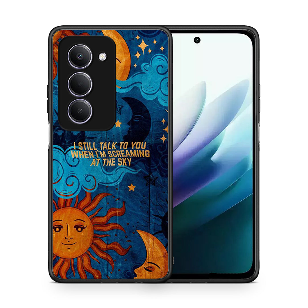 Θήκη Xiaomi Redmi 15 Screaming Sky από τη Smartfits με σχέδιο στο πίσω μέρος και μαύρο περίβλημα | Xiaomi Redmi 15 Screaming Sky case with colorful back and black bezels