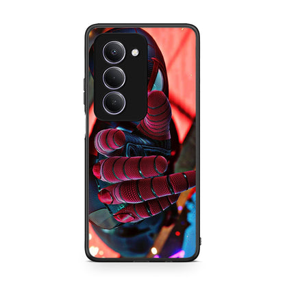 Xiaomi Redmi 15 Spider Hand Θήκη από τη Smartfits με σχέδιο στο πίσω μέρος και μαύρο περίβλημα | Smartphone case with colorful back and black bezels by Smartfits