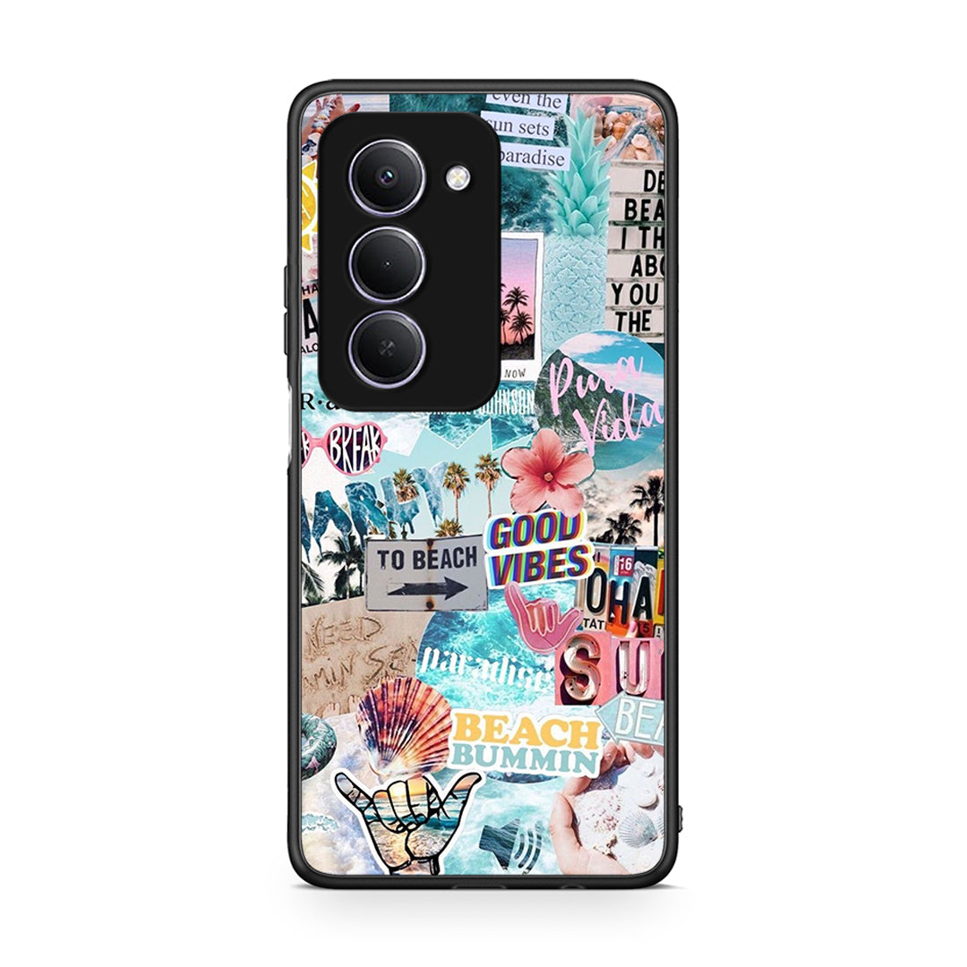 Xiaomi Redmi 15 Summer Vibes Θήκη από τη Smartfits με σχέδιο στο πίσω μέρος και μαύρο περίβλημα | Smartphone case with colorful back and black bezels by Smartfits