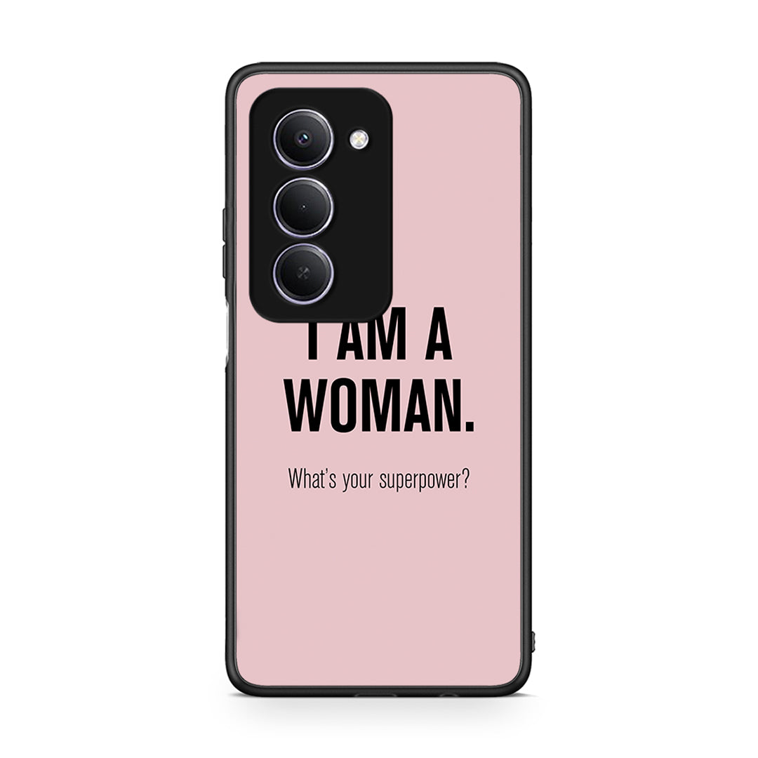 Xiaomi Redmi 15 Superpower Woman θήκη από τη Smartfits με σχέδιο στο πίσω μέρος και μαύρο περίβλημα | Smartphone case with colorful back and black bezels by Smartfits