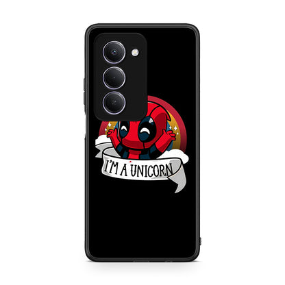 Xiaomi Redmi 15 Unicorn Deadpool θήκη από τη Smartfits με σχέδιο στο πίσω μέρος και μαύρο περίβλημα | Smartphone case with colorful back and black bezels by Smartfits