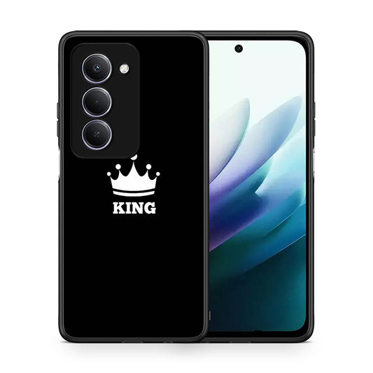 Θήκη Xiaomi Redmi 15 King Valentine από τη Smartfits με σχέδιο στο πίσω μέρος και μαύρο περίβλημα | Xiaomi Redmi 15 King Valentine case with colorful back and black bezels