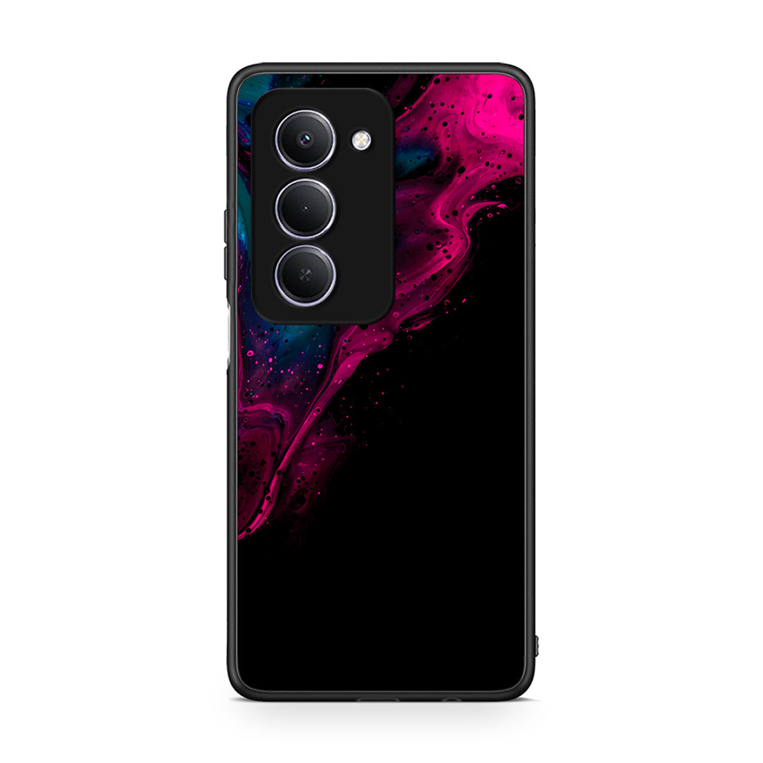 4 - Xiaomi Redmi 15 Pink Black Watercolor case, cover, bumper