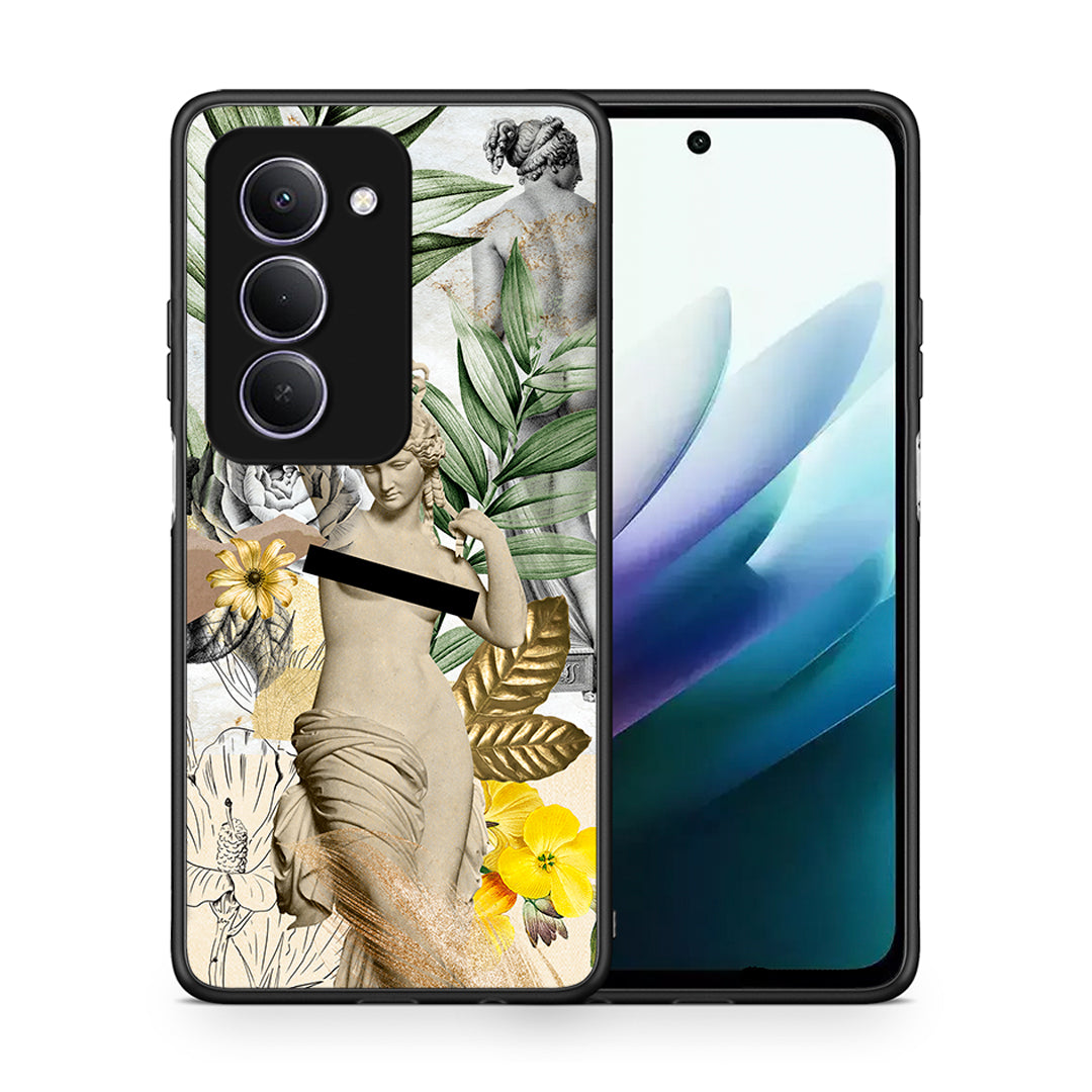 Θήκη Xiaomi Redmi 15 Woman Statue από τη Smartfits με σχέδιο στο πίσω μέρος και μαύρο περίβλημα | Xiaomi Redmi 15 Woman Statue case with colorful back and black bezels