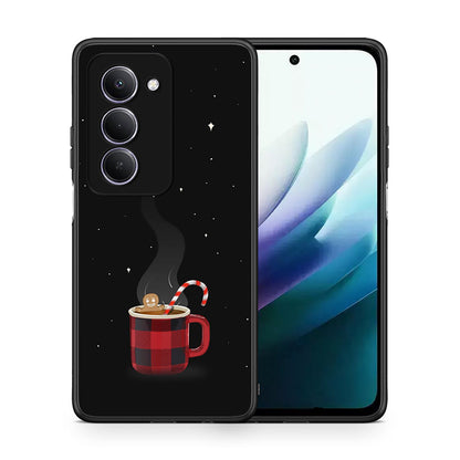 Θήκη Xiaomi Redmi 15 Xmas Bathing από τη Smartfits με σχέδιο στο πίσω μέρος και μαύρο περίβλημα | Xiaomi Redmi 15 Xmas Bathing case with colorful back and black bezels