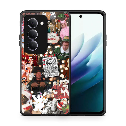 Θήκη Xiaomi Redmi 15 Xmas Movies από τη Smartfits με σχέδιο στο πίσω μέρος και μαύρο περίβλημα | Xiaomi Redmi 15 Xmas Movies case with colorful back and black bezels