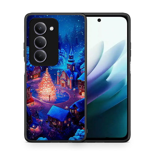 Θήκη Xiaomi Redmi 15 Xmas Village από τη Smartfits με σχέδιο στο πίσω μέρος και μαύρο περίβλημα | Xiaomi Redmi 15 Xmas Village case with colorful back and black bezels