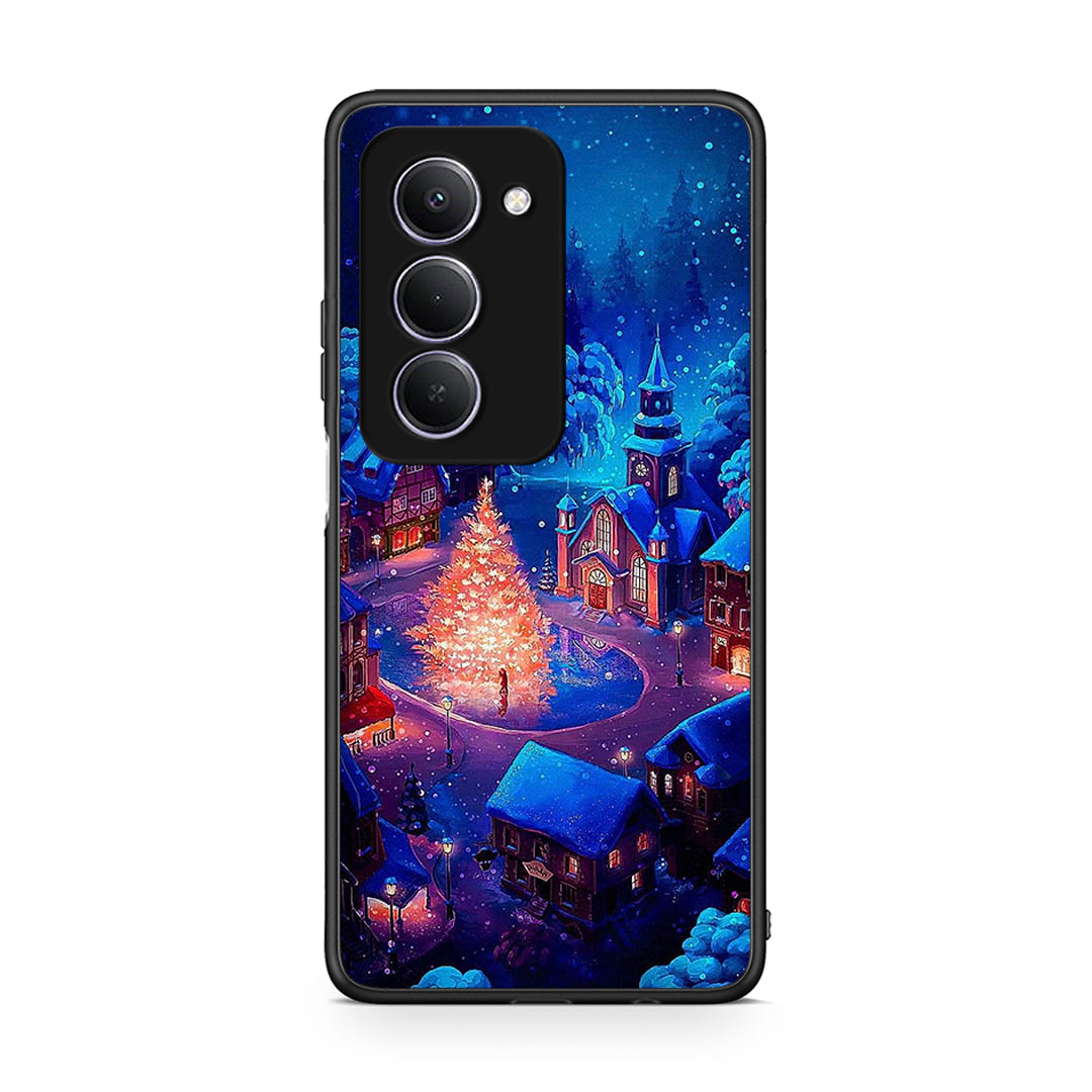 Xiaomi Redmi 15 Xmas Village θήκη από τη Smartfits με σχέδιο στο πίσω μέρος και μαύρο περίβλημα | Smartphone case with colorful back and black bezels by Smartfits