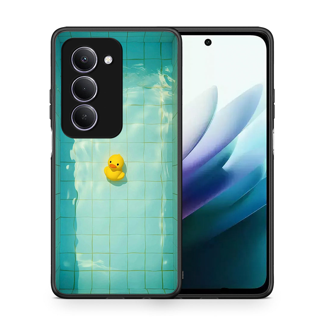 Θήκη Xiaomi Redmi 15 Yellow Duck από τη Smartfits με σχέδιο στο πίσω μέρος και μαύρο περίβλημα | Xiaomi Redmi 15 Yellow Duck case with colorful back and black bezels