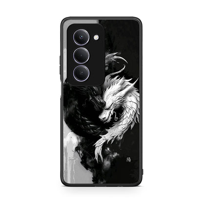 Xiaomi Redmi 15 Yin Yang Θήκη από τη Smartfits με σχέδιο στο πίσω μέρος και μαύρο περίβλημα | Smartphone case with colorful back and black bezels by Smartfits
