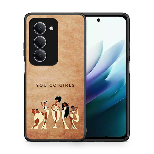 Θήκη Xiaomi Redmi 15 You Go Girl από τη Smartfits με σχέδιο στο πίσω μέρος και μαύρο περίβλημα | Xiaomi Redmi 15 You Go Girl case with colorful back and black bezels