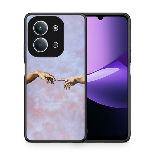 Θήκη Xiaomi Redmi 15C Adam Hand από τη Smartfits με σχέδιο στο πίσω μέρος και μαύρο περίβλημα | Xiaomi Redmi 15C Adam Hand case with colorful back and black bezels