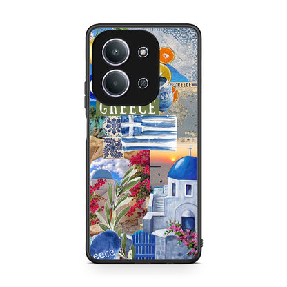 Xiaomi Redmi 15C All Greek Θήκη από τη Smartfits με σχέδιο στο πίσω μέρος και μαύρο περίβλημα | Smartphone case with colorful back and black bezels by Smartfits