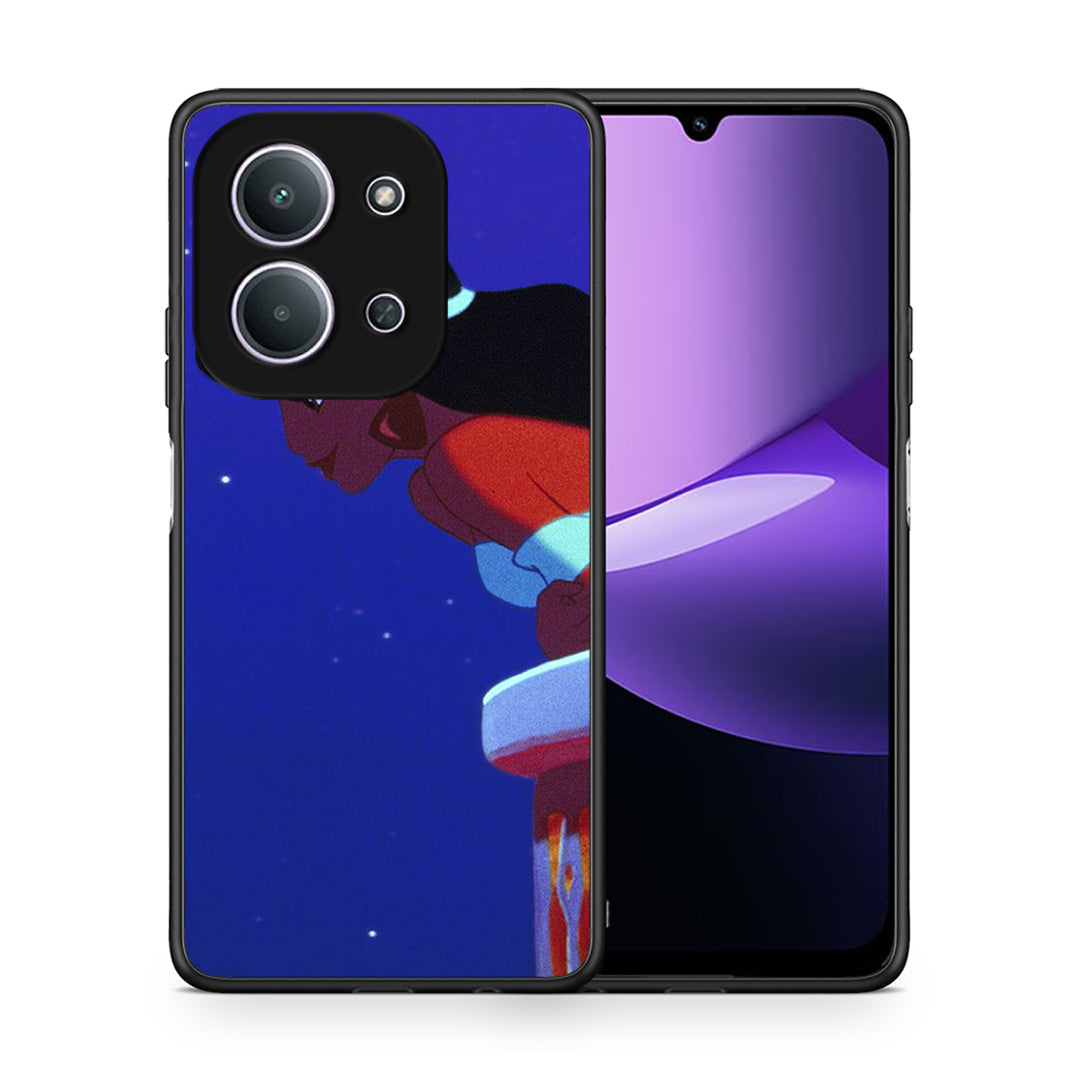 Θήκη Xiaomi Redmi 15C Alladin And Jasmine Love 2 από τη Smartfits με σχέδιο στο πίσω μέρος και μαύρο περίβλημα | Xiaomi Redmi 15C Alladin And Jasmine Love 2 case with colorful back and black bezels