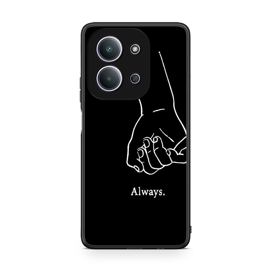 Xiaomi Redmi 15C Always & Forever 1 Θήκη Αγίου Βαλεντίνου από τη Smartfits με σχέδιο στο πίσω μέρος και μαύρο περίβλημα | Smartphone case with colorful back and black bezels by Smartfits