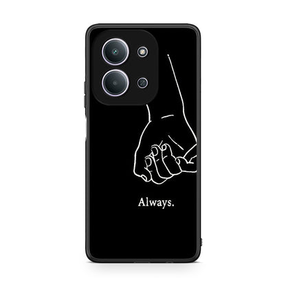 Xiaomi Redmi 15C Always & Forever 1 Θήκη Αγίου Βαλεντίνου από τη Smartfits με σχέδιο στο πίσω μέρος και μαύρο περίβλημα | Smartphone case with colorful back and black bezels by Smartfits