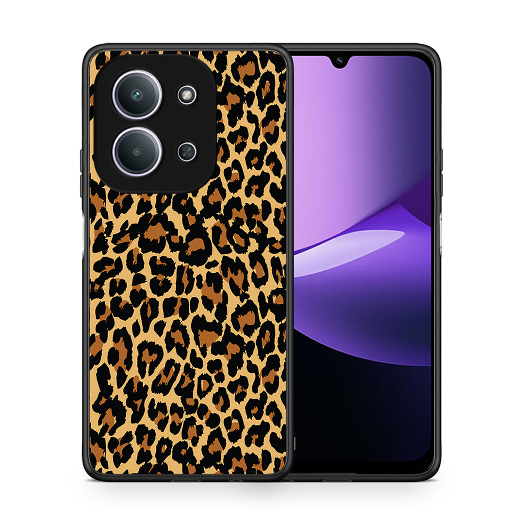 Θήκη Xiaomi Redmi 15C Leopard Animal από τη Smartfits με σχέδιο στο πίσω μέρος και μαύρο περίβλημα | Xiaomi Redmi 15C Leopard Animal case with colorful back and black bezels