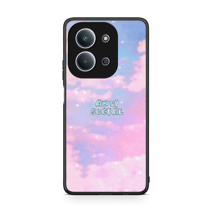 Xiaomi Redmi 15C Anti Social Θήκη Αγίου Βαλεντίνου από τη Smartfits με σχέδιο στο πίσω μέρος και μαύρο περίβλημα | Smartphone case with colorful back and black bezels by Smartfits