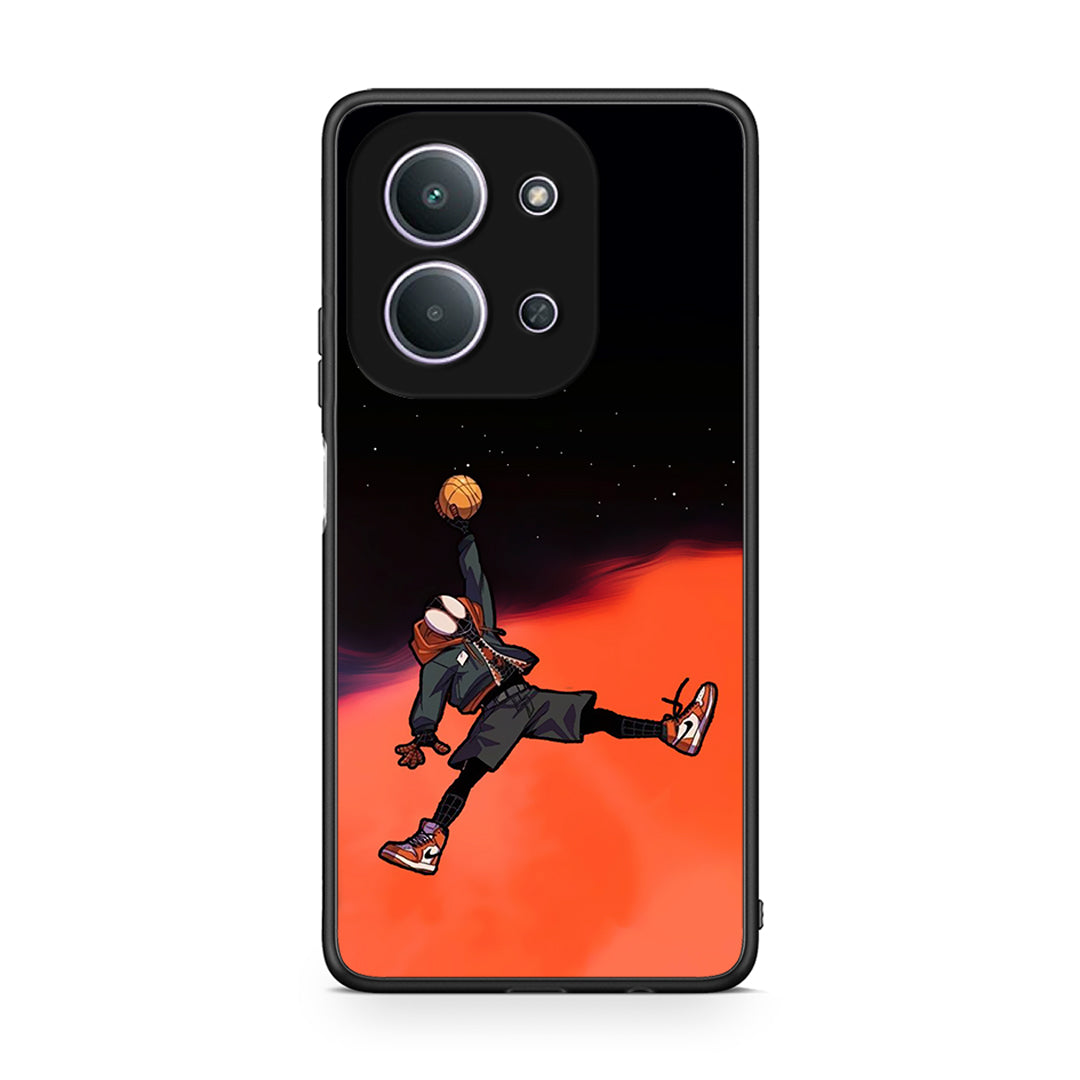 Xiaomi Redmi 15C Basketball Hero θήκη από τη Smartfits με σχέδιο στο πίσω μέρος και μαύρο περίβλημα | Smartphone case with colorful back and black bezels by Smartfits