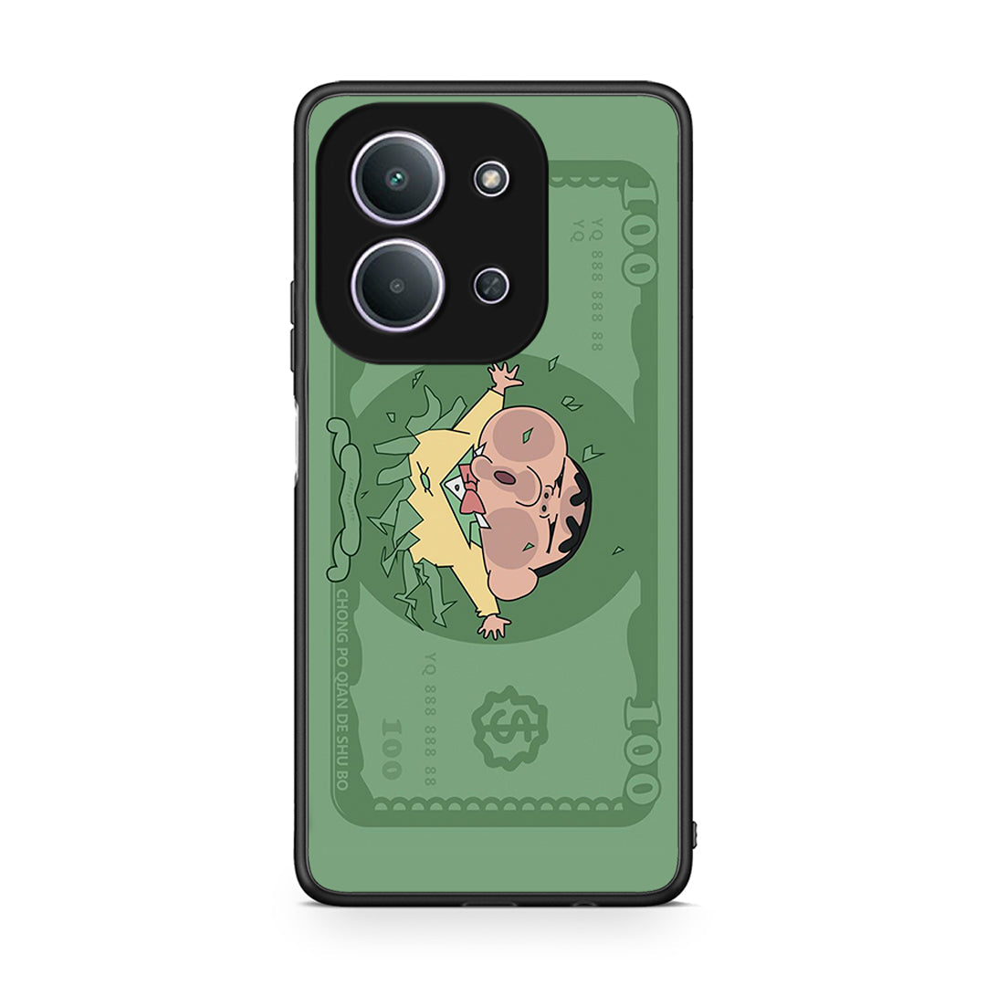 Xiaomi Redmi 15C Big Money Θήκη Αγίου Βαλεντίνου από τη Smartfits με σχέδιο στο πίσω μέρος και μαύρο περίβλημα | Smartphone case with colorful back and black bezels by Smartfits