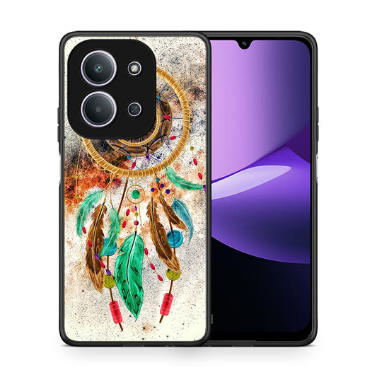 Θήκη Xiaomi Redmi 15C DreamCatcher Boho από τη Smartfits με σχέδιο στο πίσω μέρος και μαύρο περίβλημα | Xiaomi Redmi 15C DreamCatcher Boho case with colorful back and black bezels