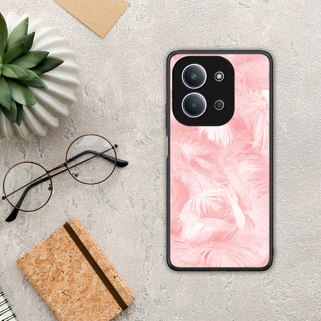 Boho Pink Feather - Xiaomi Redmi 15C θήκη