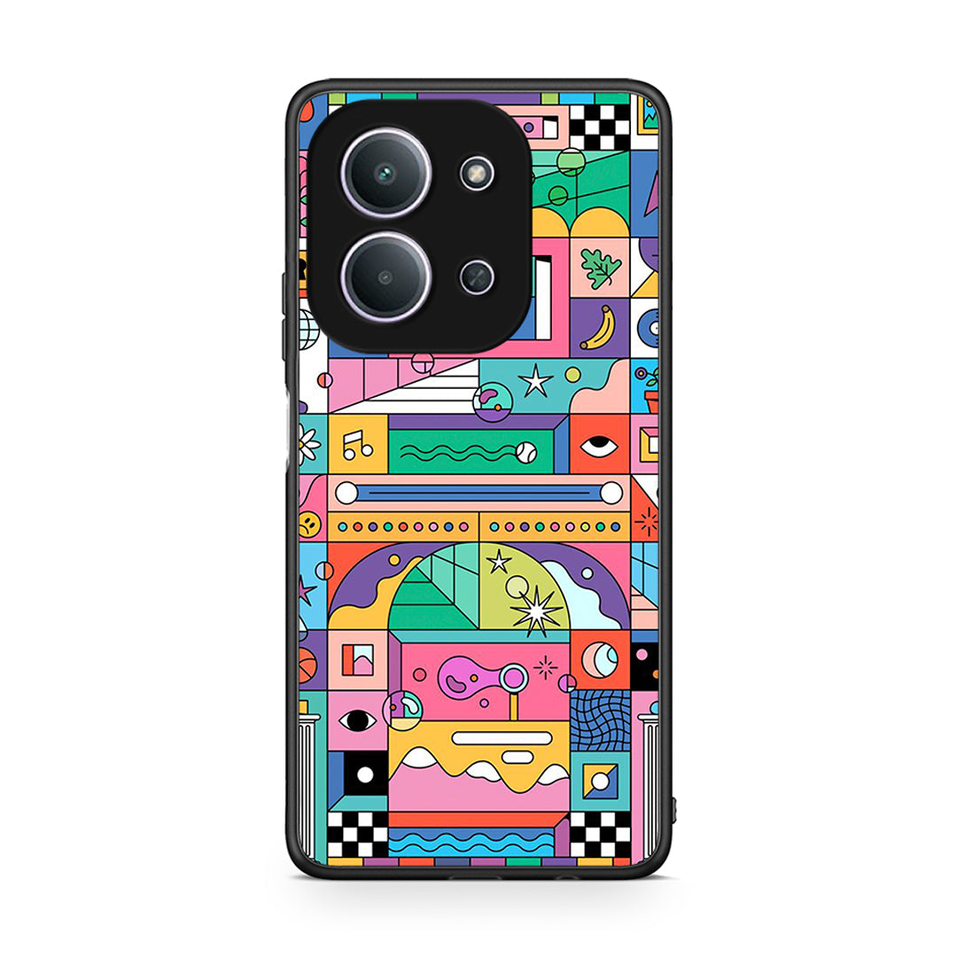 Xiaomi Redmi 15C Bubbles Soap θήκη από τη Smartfits με σχέδιο στο πίσω μέρος και μαύρο περίβλημα | Smartphone case with colorful back and black bezels by Smartfits