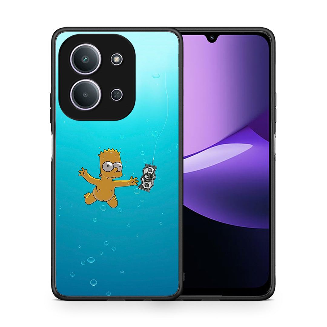 Θήκη Xiaomi Redmi 15C Chasing Money από τη Smartfits με σχέδιο στο πίσω μέρος και μαύρο περίβλημα | Xiaomi Redmi 15C Chasing Money case with colorful back and black bezels